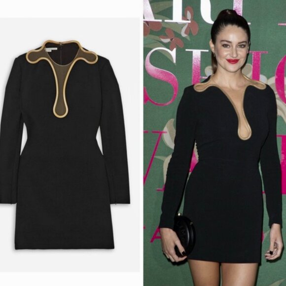 Stella McCartney  net sustain isabela embellished cady and tulle mini dress,40IT - Picture 14 of 15